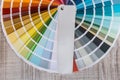 Color guide spectrum palette samples, catalog for tinting Royalty Free Stock Photo