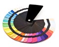 Color guide spectrum swatch samples rainbow Royalty Free Stock Photo