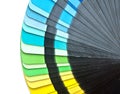 Color guide spectrum swatch samples rainbow Royalty Free Stock Photo