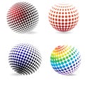 Color halftone circles .