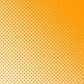 Color halftone halftone dot pattern background - vector graphic design from orange circles in varying sizes Royalty Free Stock Photo