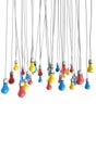 Color Hanging Light Bulbs Royalty Free Stock Photo