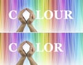 Color Healing Therapy Website Banners x 2 Royalty Free Stock Photo