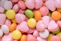 Color heart candy for the background Royalty Free Stock Photo