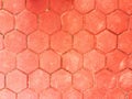 Color Hexagonal block bricks texture