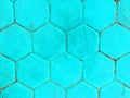 Color Hexagonal block bricks texture