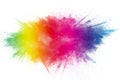 Color Holi Festival. Colorful explosion for Happy Holi powder. Royalty Free Stock Photo