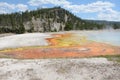 color hot spring in Yellowstone National Park Royalty Free Stock Photo