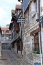 Color houses in Honfleur harbour, France Royalty Free Stock Photo