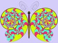 Color hypnotic butterfly