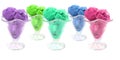 Color ice cream cones Royalty Free Stock Photo