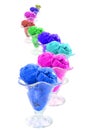 Color ice cream cones snake Royalty Free Stock Photo