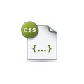 Color Icon - CSS file format Royalty Free Stock Photo