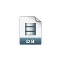 Color Icon - DB File format Royalty Free Stock Photo