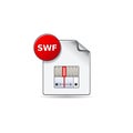 Color Icon - Image animation file format Royalty Free Stock Photo
