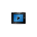 Color Icon - Portable media player Royalty Free Stock Photo