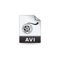 Color Icon - Video file format Royalty Free Stock Photo