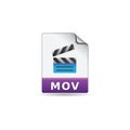 Color Icon - Video file Royalty Free Stock Photo