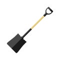 The color icon is a wide shovel. Shovel for snow removal and various bulk products. Gardening and construction equipment.