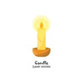 Vector illustration. Candle sign