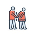 Color illustration icon for Coercion, rape and forcing