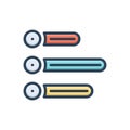 Color illustration icon for Poll, result and politics