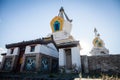 Buddhist stupa in Mongolia Royalty Free Stock Photo