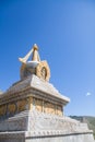 Buddhist stupa in Mongolia Royalty Free Stock Photo