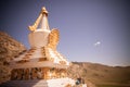 Buddhist stupa in Mongolia Royalty Free Stock Photo