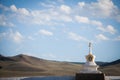 Buddhist stupa in Mongolia Royalty Free Stock Photo