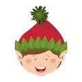 Color image of gnome boy head Royalty Free Stock Photo