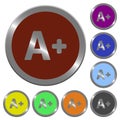 Color increase font size buttons
