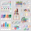 Color infographics with different individual elements