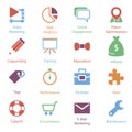 Color Internet Marketing Icons Vol 2 Royalty Free Stock Photo