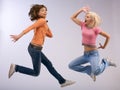 Color jumping Royalty Free Stock Photo