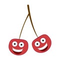 color kawaii happy cherrys icon