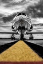 Color key picture of a business jet