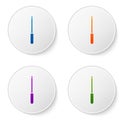 Color Knife sharpener icon isolated on white background. Set icons in circle buttons. Vector Illustration
