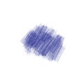 Blue Colorpencil scribble on white Background Royalty Free Stock Photo