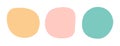 Color liquid organic blob shapes, pastel vector irregular random forms, fluid silhouette, simple smooth ink stain