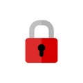 Color lock logo icon sign, Padlock