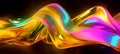 color luminescent abstract background banner. Generative AI