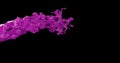 Color luquid spurting out against Black Background, Slow motion