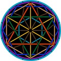 Color magic hexagram