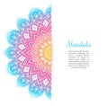 Color Mandala background template Royalty Free Stock Photo