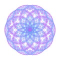 Color mandala, optical illusion, pattern, circular geometric pattern, spirogram. Oriental pattern. Vector illustration