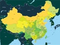 Color map of China
