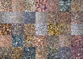 Color marble textures, mosaic tiles collage Royalty Free Stock Photo