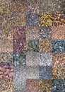 Color marble textures, mosaic tiles collage Royalty Free Stock Photo