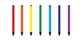 Color marker. Felt tip of marker. Pencil for highlight. Permanent palette of pens. Royalty Free Stock Photo